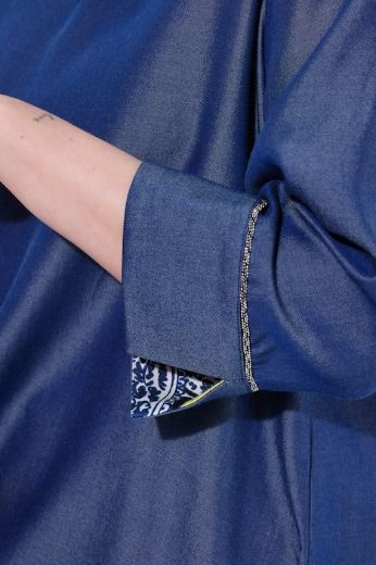 Moda za polnejše Bluza 3/4 rukava traper izgled plus velikost, xxl, Ulla Popken in Johann Popken (JP1880)