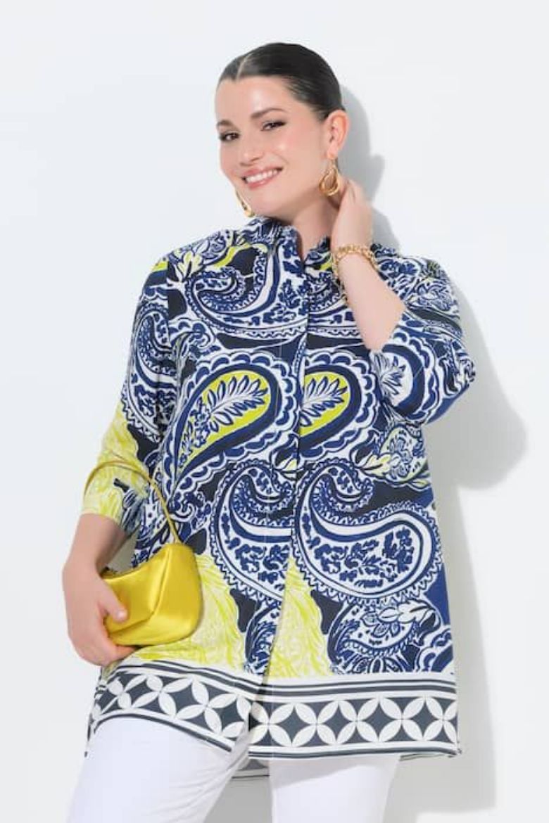 Moda za polnejše Bluza duža 3/4 rukava plus velikost, xxl, Ulla Popken in Johann Popken (JP1880)