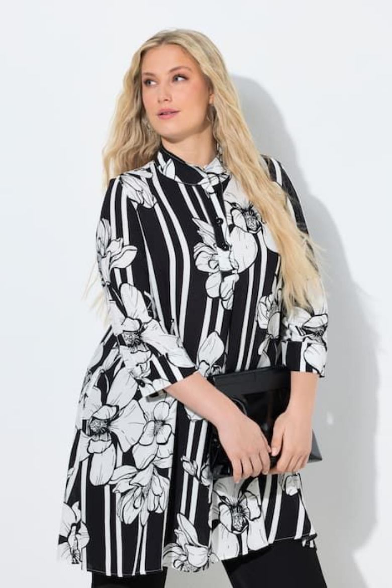 Moda za polnejše Tunika 3/4 rukava plus velikost, xxl, Ulla Popken in Johann Popken (JP1880)
