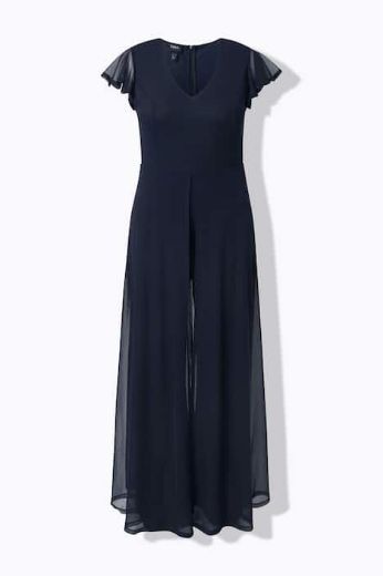 Moda za polnejše Kombinezon kratkih rukava dvoslojni plus velikost, xxl, Ulla Popken in Johann Popken (JP1880)