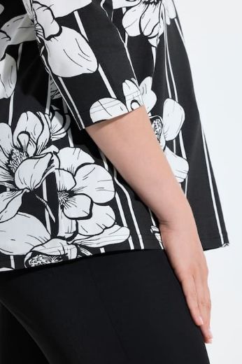 Moda za polnejše Bluza 3/4 rukava A kroja plus velikost, xxl, Ulla Popken in Johann Popken (JP1880)