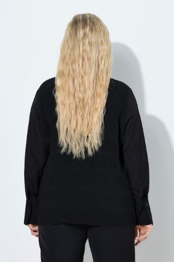 Moda za polnejše Bluza dugih rukava strukturirana plus velikost, xxl, Ulla Popken in Johann Popken (JP1880)