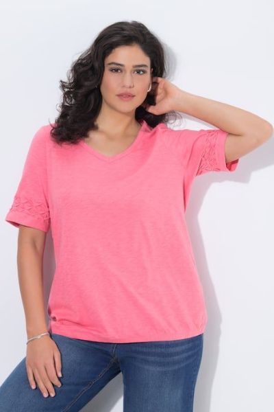 Slika Majica kratkih rukava A kroja V izreza