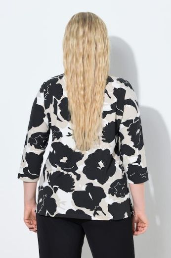 Moda za polnejše Majica 3/4 rukava V izreza plus velikost, xxl, Ulla Popken in Johann Popken (JP1880)