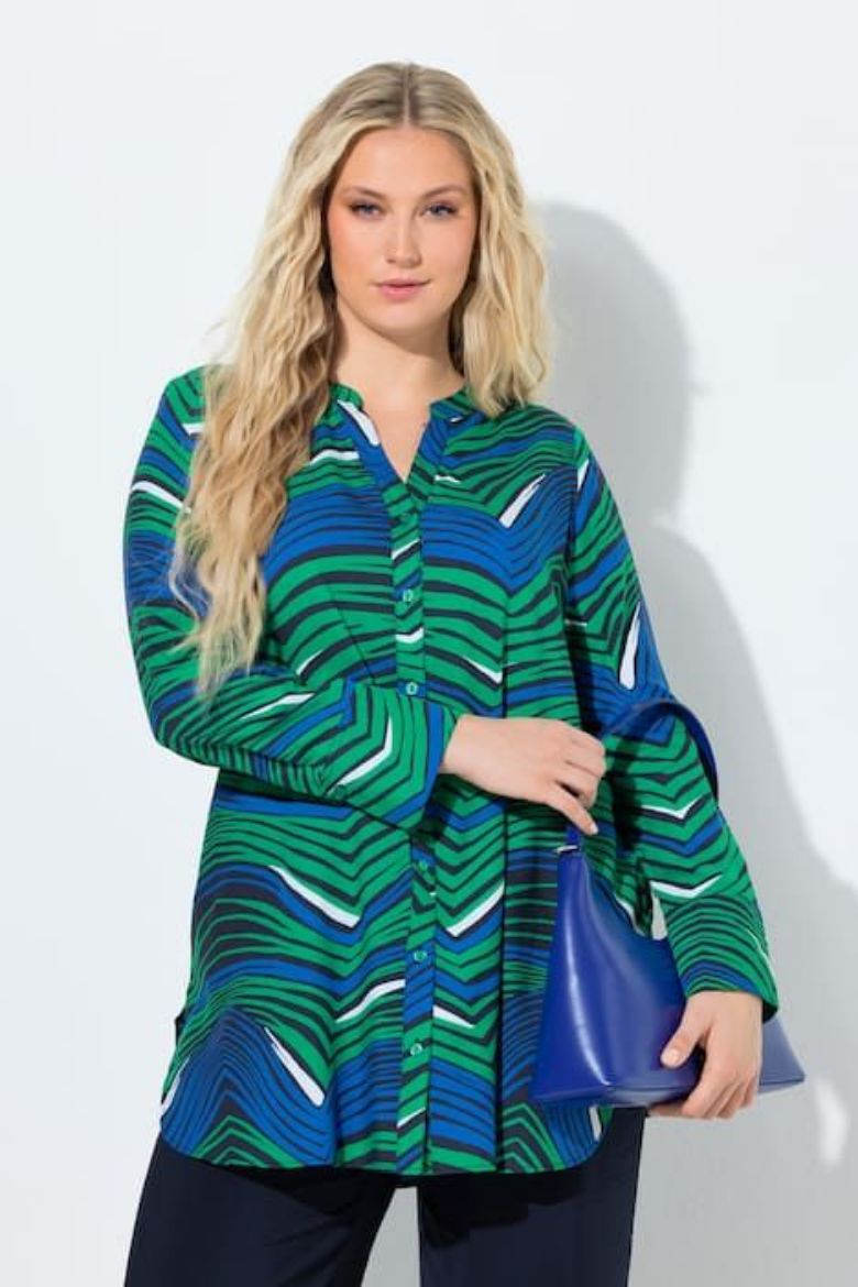 Moda za polnejše Bluza dugih rukava produženog kroja plus velikost, xxl, Ulla Popken in Johann Popken (JP1880)