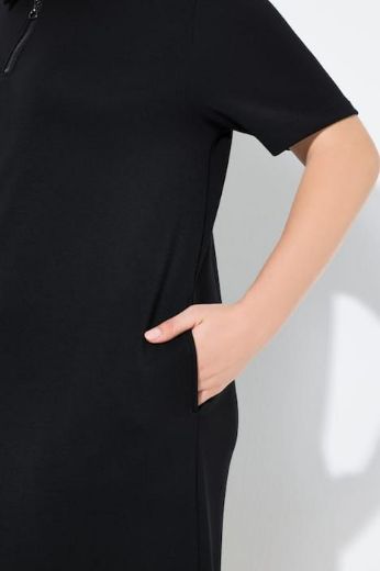 Moda za polnejše Haljina kratkih rukava s kragnom plus velikost, xxl, Ulla Popken in Johann Popken (JP1880)