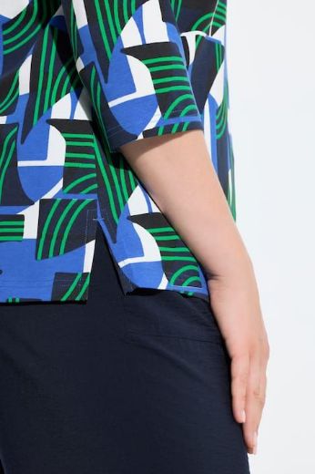 Moda za polnejše Majica 3/4 rukava V izreza plus velikost, xxl, Ulla Popken in Johann Popken (JP1880)