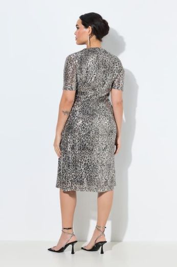 Moda za polnejše Haljina kratkih rukava s šljokicama plus velikost, xxl, Ulla Popken in Johann Popken (JP1880)