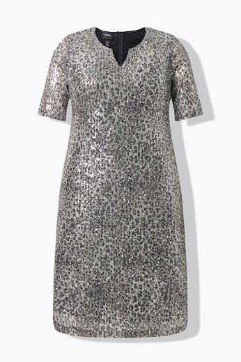 Moda za polnejše Haljina kratkih rukava s šljokicama plus velikost, xxl, Ulla Popken in Johann Popken (JP1880)