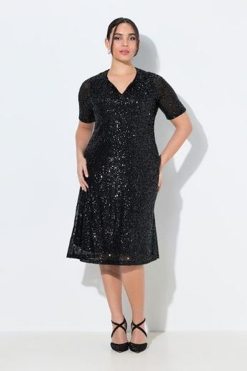 Moda za polnejše Haljina kratkih rukava A kroja plus velikost, xxl, Ulla Popken in Johann Popken (JP1880)