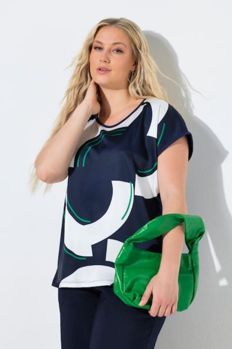 Moda za polnejše Majica kratkih rukava šireg kroja plus velikost, xxl, Ulla Popken in Johann Popken (JP1880)