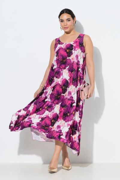 Slika Haljina elegantna bez rukava cvjetnog uzorka