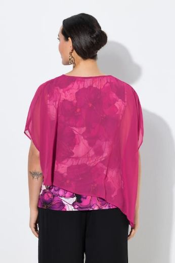 Moda za polnejše Bluza kratkih rukava dvoslojna plus velikost, xxl, Ulla Popken in Johann Popken (JP1880)