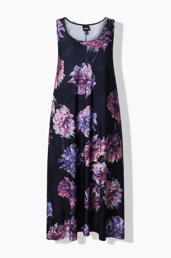 Moda za polnejše Haljina elegantna midi bez rukava okruglog izreza plus velikost, xxl, Ulla Popken in Johann Popken (JP1880)