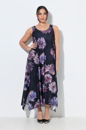 Moda za polnejše Haljina elegantna midi bez rukava okruglog izreza plus velikost, xxl, Ulla Popken in Johann Popken (JP1880)
