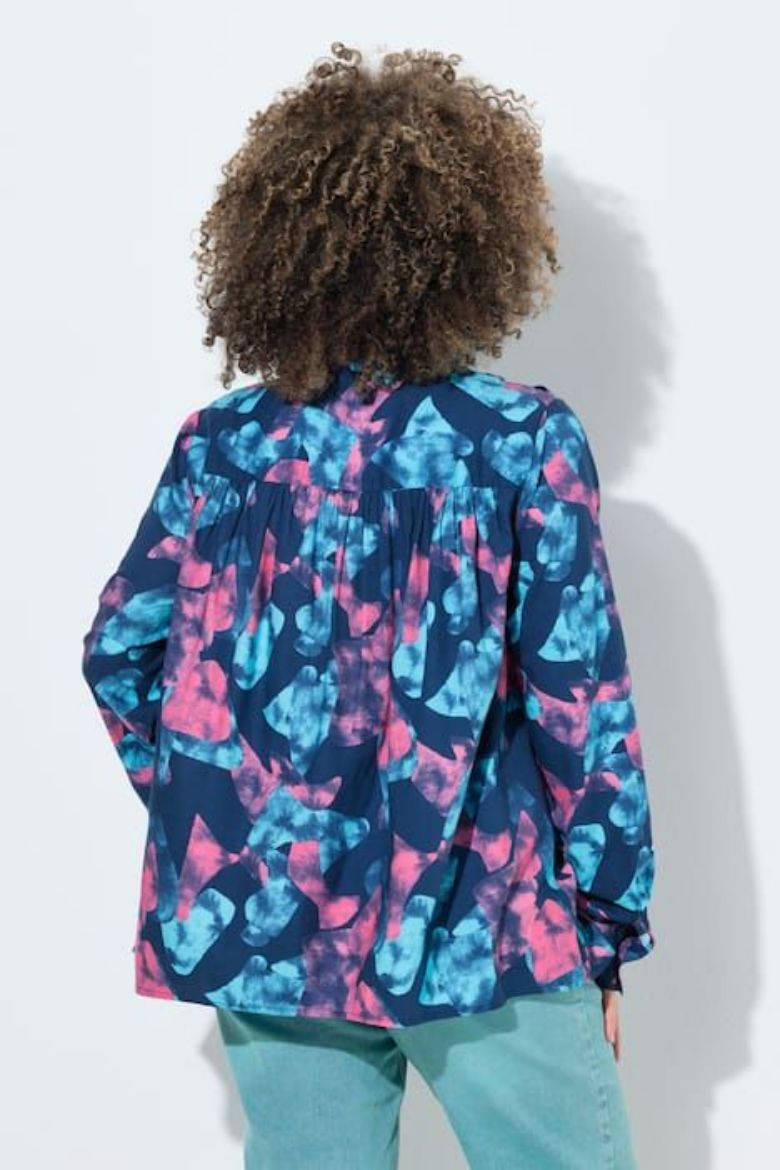 Moda za polnejše Bluza dugih rulava A kroja plus velikost, xxl, Ulla Popken in Johann Popken (JP1880)