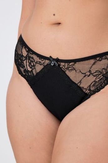 Moda za polnejše Gaćice tange 3 komada plus velikost, xxl, Ulla Popken in Johann Popken (JP1880)