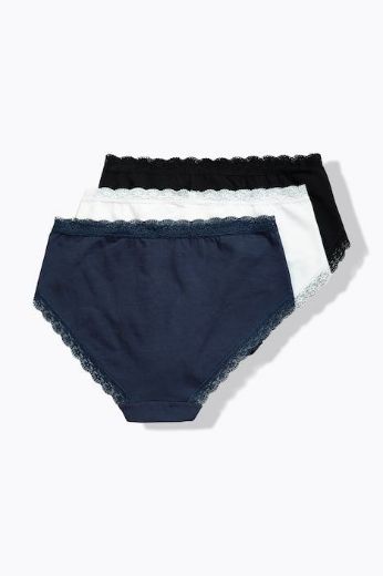 Moda za polnejše Gaćice midi 3 komada plus velikost, xxl, Ulla Popken in Johann Popken (JP1880)