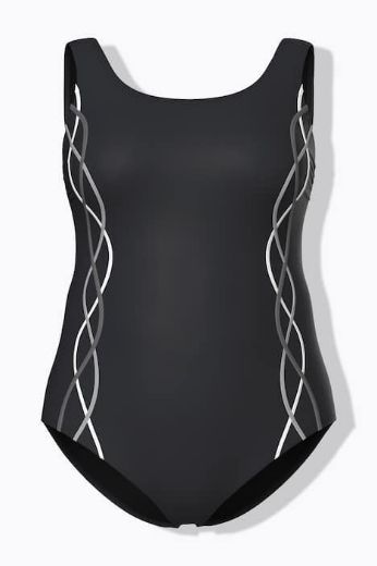 Moda za polnejše Kupaći kostim jednodijelni plus velikost, xxl, Ulla Popken in Johann Popken (JP1880)