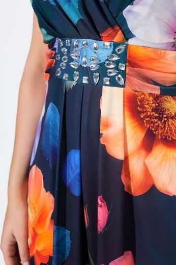 Moda za polnejše Haljina maxi bez rukava A kroja plus velikost, xxl, Ulla Popken in Johann Popken (JP1880)