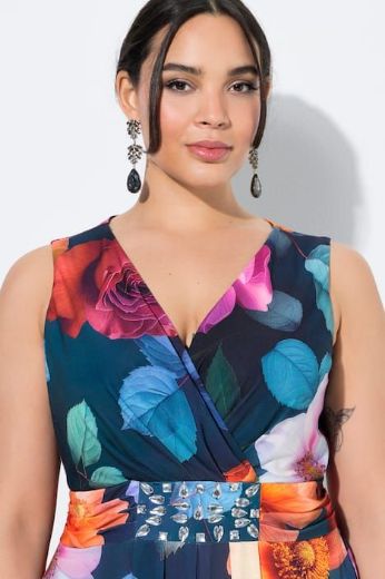 Moda za polnejše Haljina maxi bez rukava A kroja plus velikost, xxl, Ulla Popken in Johann Popken (JP1880)