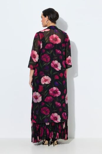 Moda za polnejše Haljina elegantna šifona 3/4 rukava plus velikost, xxl, Ulla Popken in Johann Popken (JP1880)