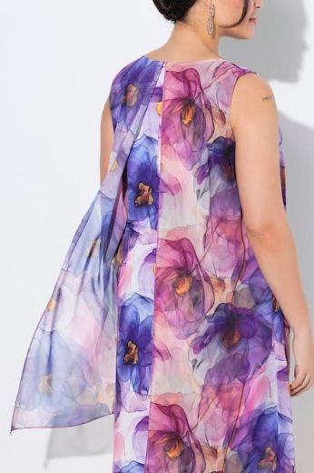 Moda za polnejše Haljina midi bez rukava A kroja plus velikost, xxl, Ulla Popken in Johann Popken (JP1880)