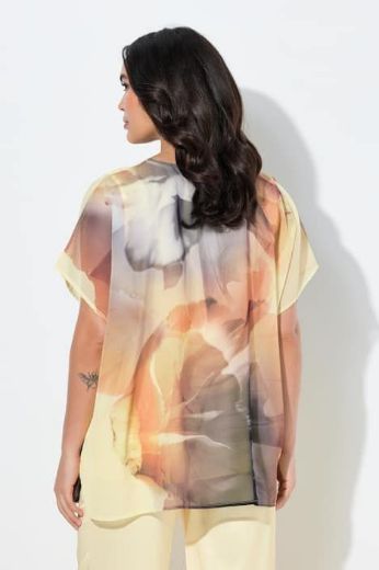 Moda za polnejše Bluza kratkih rukava V ovratnika plus velikost, xxl, Ulla Popken in Johann Popken (JP1880)