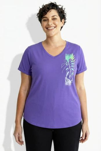 Moda za polnejše Majica kratkih rukava V ovratnika plus velikost, xxl, Ulla Popken in Johann Popken (JP1880)