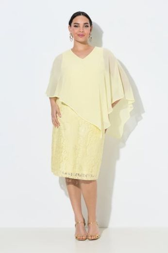 Moda za polnejše Haljina 3/4 rukava A kroja plus velikost, xxl, Ulla Popken in Johann Popken (JP1880)