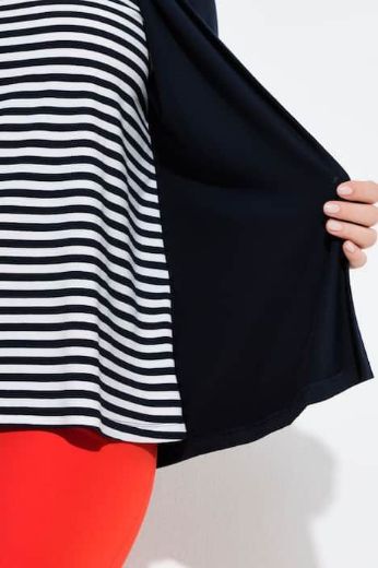 Moda za polnejše Majica 2u1 na pruge plus velikost, xxl, Ulla Popken in Johann Popken (JP1880)