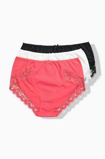 Moda za polnejše Gaćice 3 komada plus velikost, xxl, Ulla Popken in Johann Popken (JP1880)