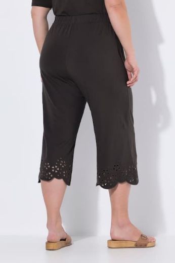 Moda za polnejše Hlače capri pamučne sa čipkastim detaljima plus velikost, xxl, Ulla Popken in Johann Popken (JP1880)