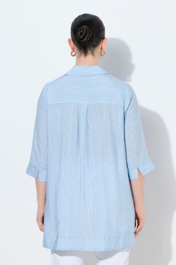 Moda za polnejše Bluza 3/4 rukavi s kragnom plus velikost, xxl, Ulla Popken in Johann Popken (JP1880)