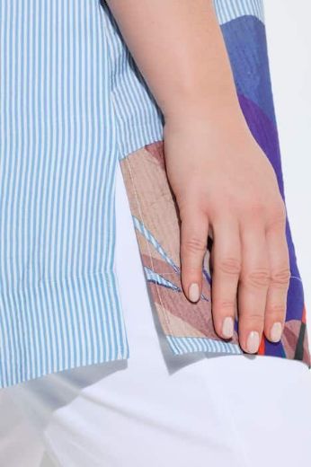 Moda za polnejše Bluza 3/4 rukavi s kragnom plus velikost, xxl, Ulla Popken in Johann Popken (JP1880)