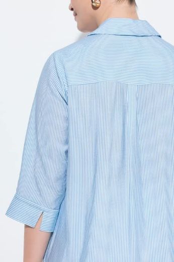 Moda za polnejše Bluza 3/4 rukavi s kragnom plus velikost, xxl, Ulla Popken in Johann Popken (JP1880)