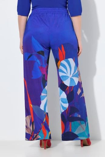 Moda za polnejše Hlače širokih nogavica cvjetnog uzorka plus velikost, xxl, Ulla Popken in Johann Popken (JP1880)