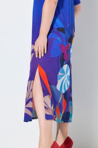 Moda za polnejše Haljina midi poludugih rukava V izrez plus velikost, xxl, Ulla Popken in Johann Popken (JP1880)