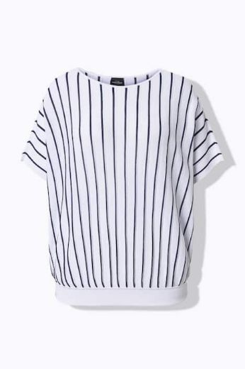 Moda za polnejše Pulover kratkih rukava plus velikost, xxl, Ulla Popken in Johann Popken (JP1880)