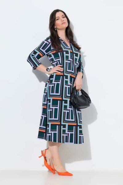 Slika Haljina midi 3/4 rukava