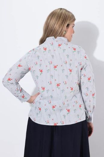 Moda za polnejše Bluza dugi rukavi V izrez plus velikost, xxl, Ulla Popken in Johann Popken (JP1880)