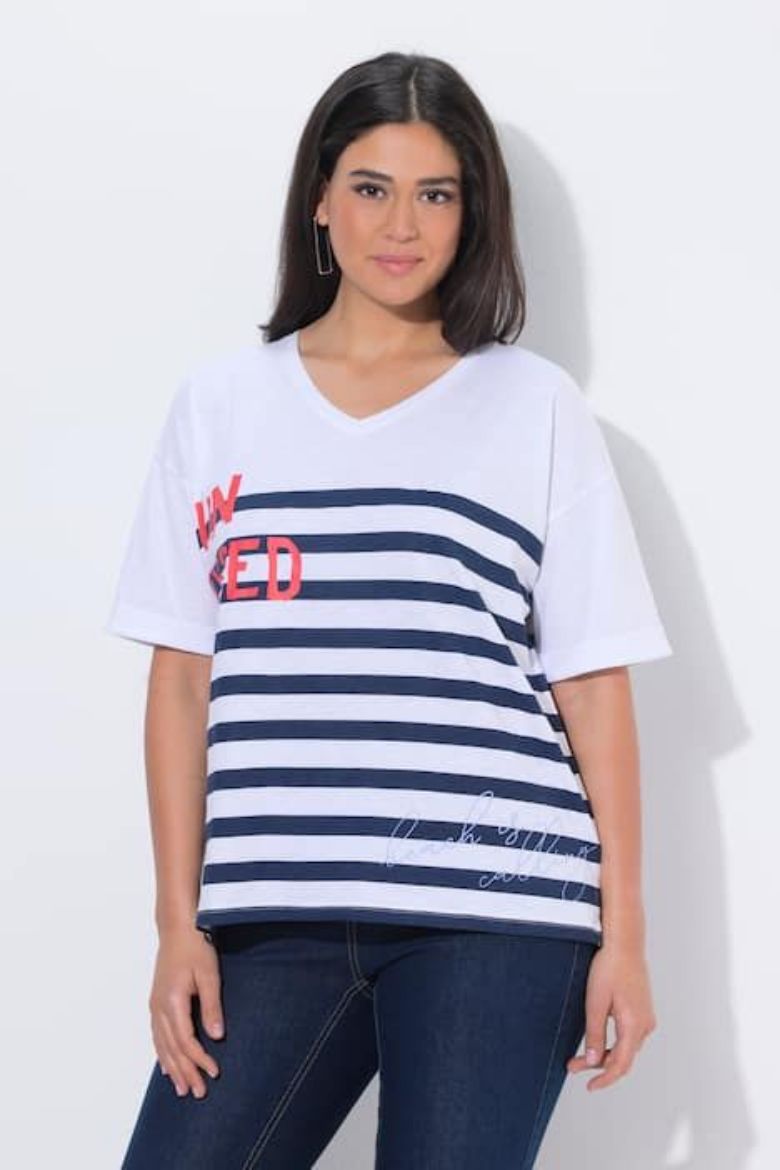 Moda za polnejše Majica kratkih rukava šireg kroja plus velikost, xxl, Ulla Popken in Johann Popken (JP1880)