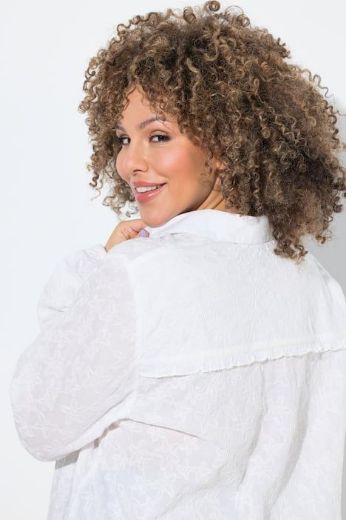 Moda za polnejše Bluza 3/4 rukava s kragnom plus velikost, xxl, Ulla Popken in Johann Popken (JP1880)