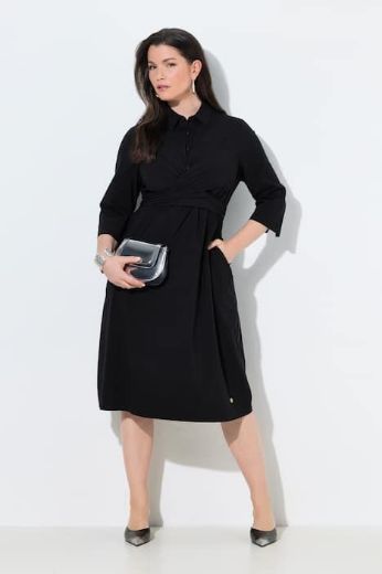 Moda za polnejše Haljina 3/4 rukavi plus velikost, xxl, Ulla Popken in Johann Popken (JP1880)