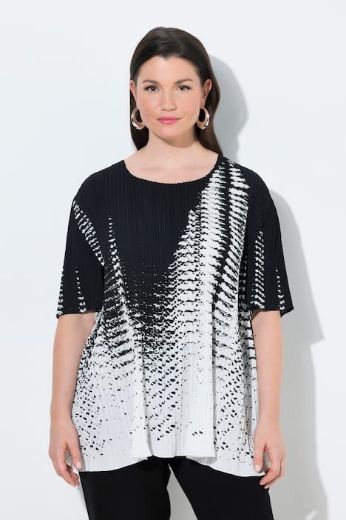 Moda za polnejše Bluza kratkih rukava A linija plus velikost, xxl, Ulla Popken in Johann Popken (JP1880)