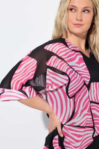 Moda za polnejše Bluza 3/4 rukavi dvoslojna plus velikost, xxl, Ulla Popken in Johann Popken (JP1880)