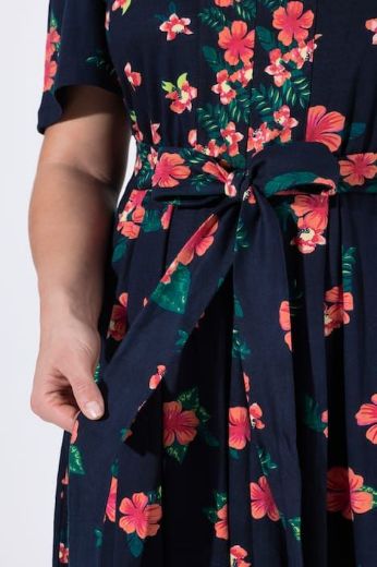 Moda za polnejše Haljina maxi kratkih rukava plus velikost, xxl, Ulla Popken in Johann Popken (JP1880)