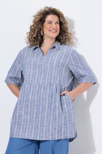 Moda za polnejše Bluza kratkih rukava šireg kroja plus velikost, xxl, Ulla Popken in Johann Popken (JP1880)