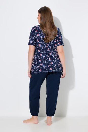 Moda za polnejše Pidžama kratkih rukava i dugih nogavica plus velikost, xxl, Ulla Popken in Johann Popken (JP1880)