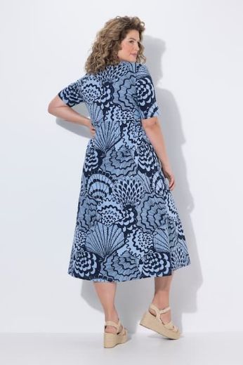 Moda za polnejše Haljina maxi kratkih rukava pamučna plus velikost, xxl, Ulla Popken in Johann Popken (JP1880)